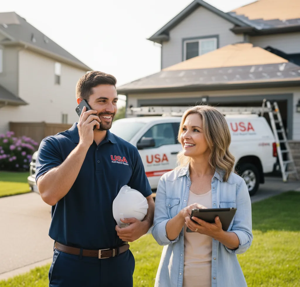 USA Roof Repair Experts customer support in Trego